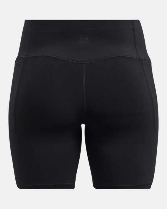 Women's UA Meridian Bike Shorts, Black, pdpMainDesktop image number 5